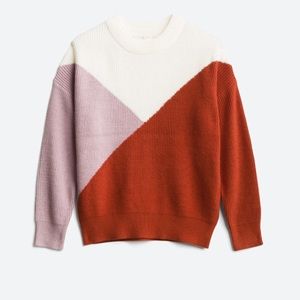 Sophie Rue Karmiti Diagonal Colorblock Sweater
